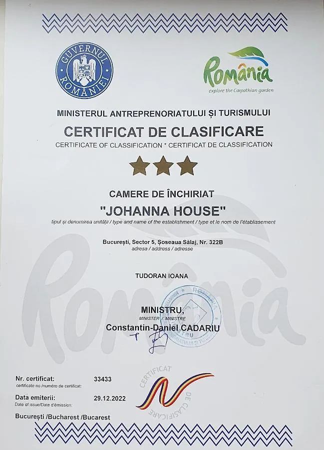 Johanna House Bucharest